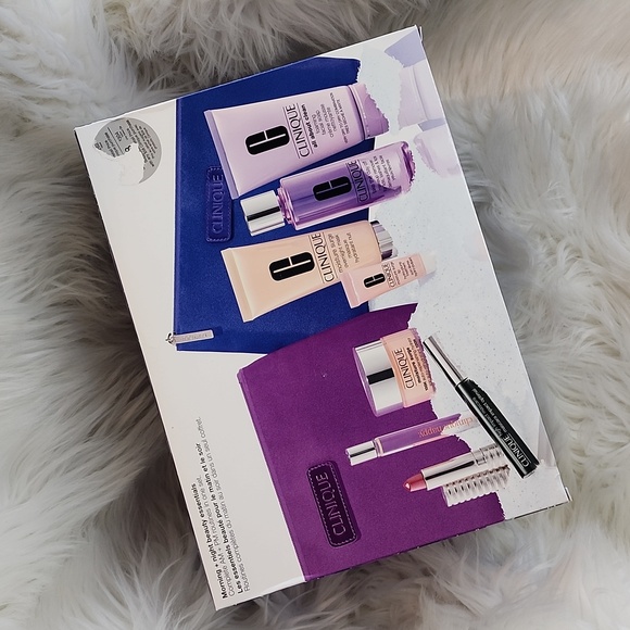 BNEW UNUSED CLINIQUE MORNING + NIGHT BEAUTY ESSENTIALS BIG BOX SET - Picture 1 of 17